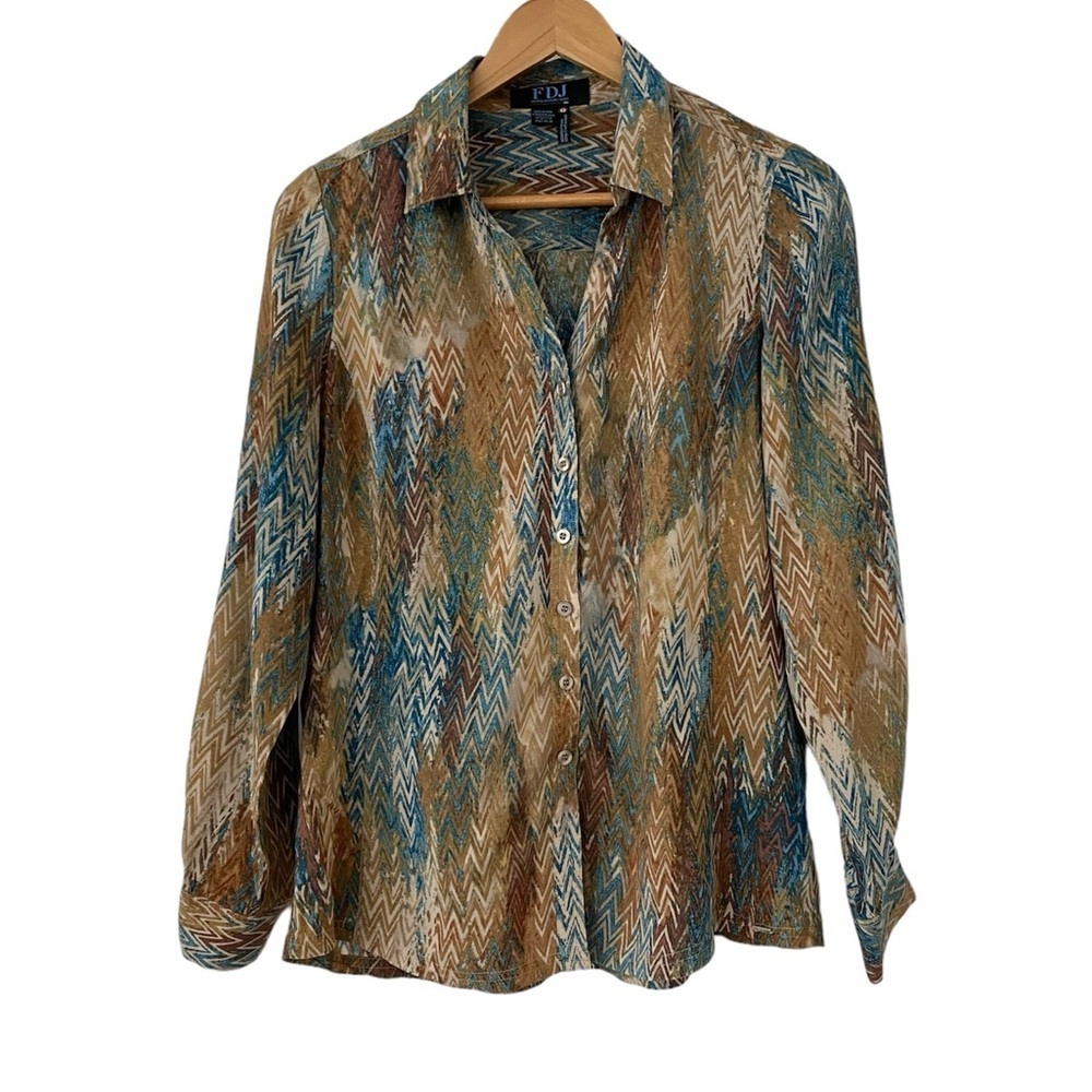 FDJ Designed in Canada Blouse, Size 8